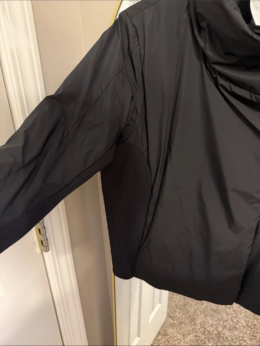 lululemon athletica Black Insulated Puffer Jacket with High Collar